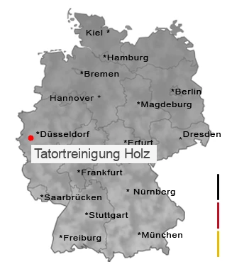 Tatortreinigung Holz